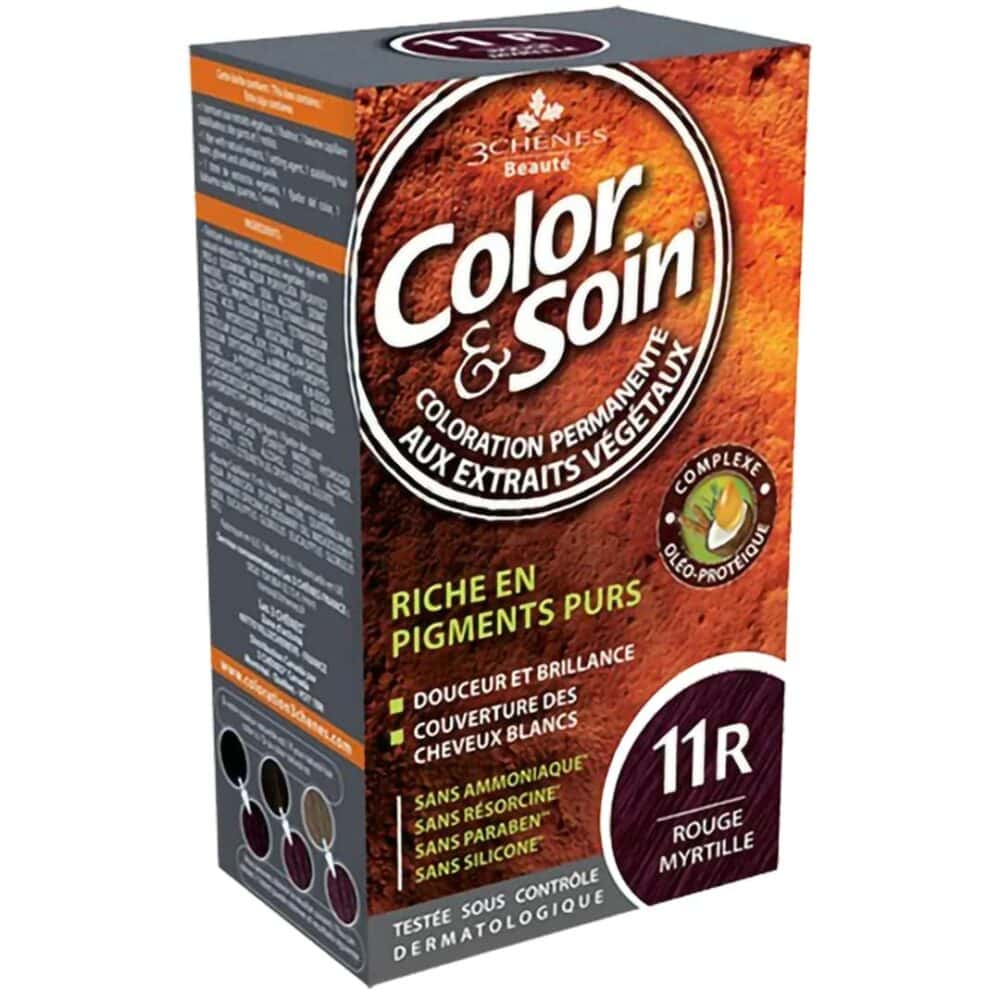 3 chênes color & soin coloration cheveux rouge myrtille 11r