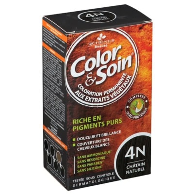 3 Chênes Color et Soin Coloration 4N Châtain Naturel