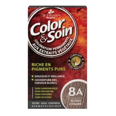 Color & Soin Kit Coloration Permanente Blond Cendré 8A