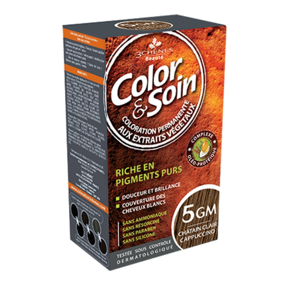 3 chênes color & soin châtain clair cappuccino 5gm