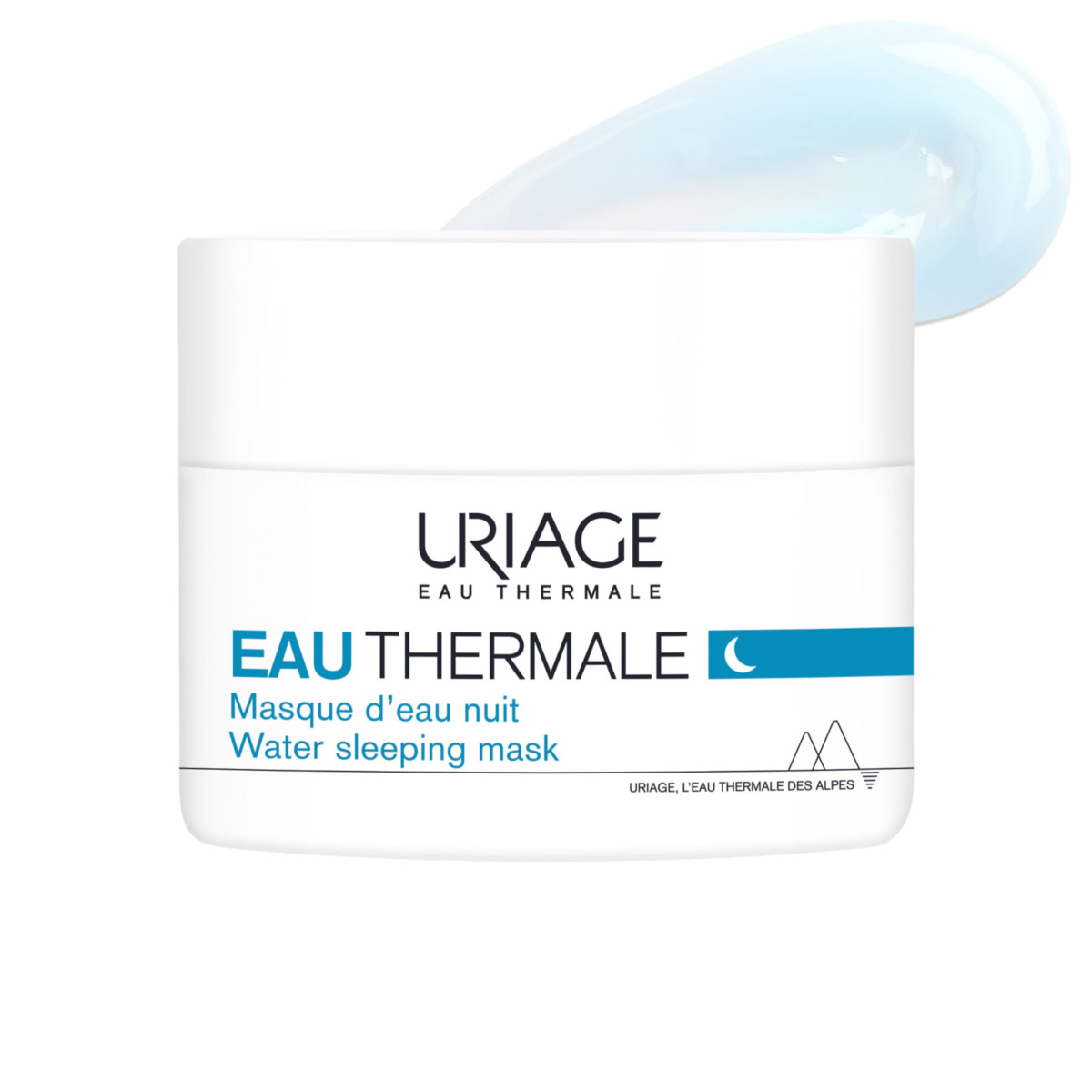 La peau sèche : routine de soins Uriage eau thermale masque d'eau nuit 50ml