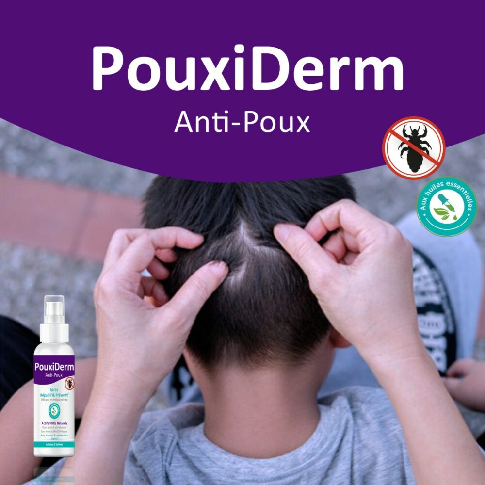 Pouxiderm spray repulsif et preventif anti-poux 100ml