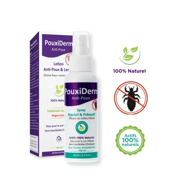 Vente de POUXOFF SPRAY ENVIRONNEMENT ANTI POUX & LENTES parapharmacie en  ligne Tunisie