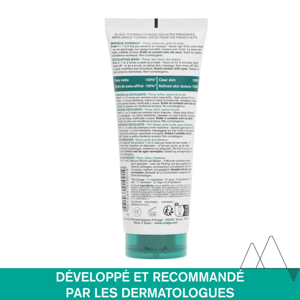 Uriage hyseac masque gommant 100ml