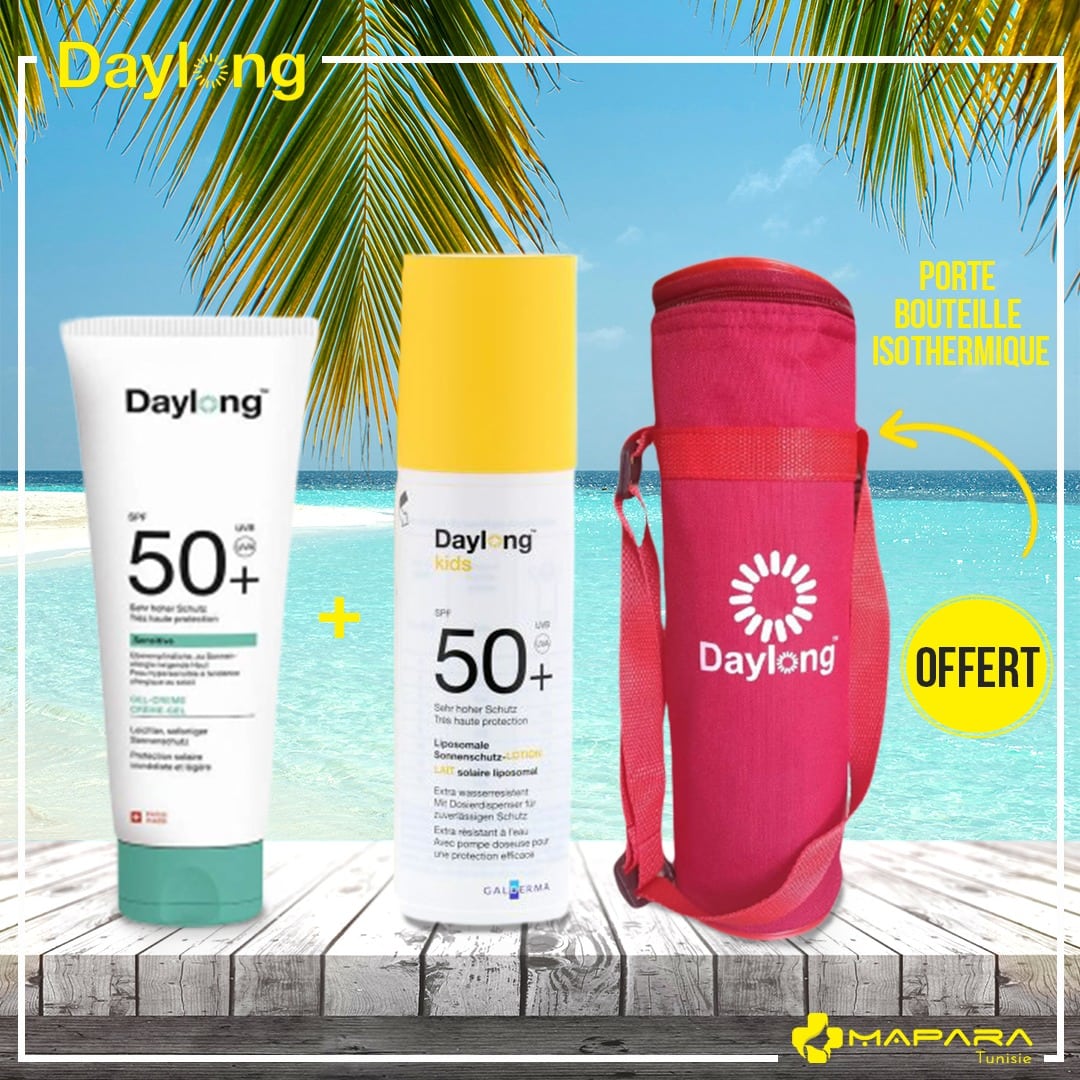 Daylong Pack : DAYLONG EXTRÊME GEL 100ML+DAYLONG KIDS 150ML (Porte Bouteille Isothérmique Offerte)