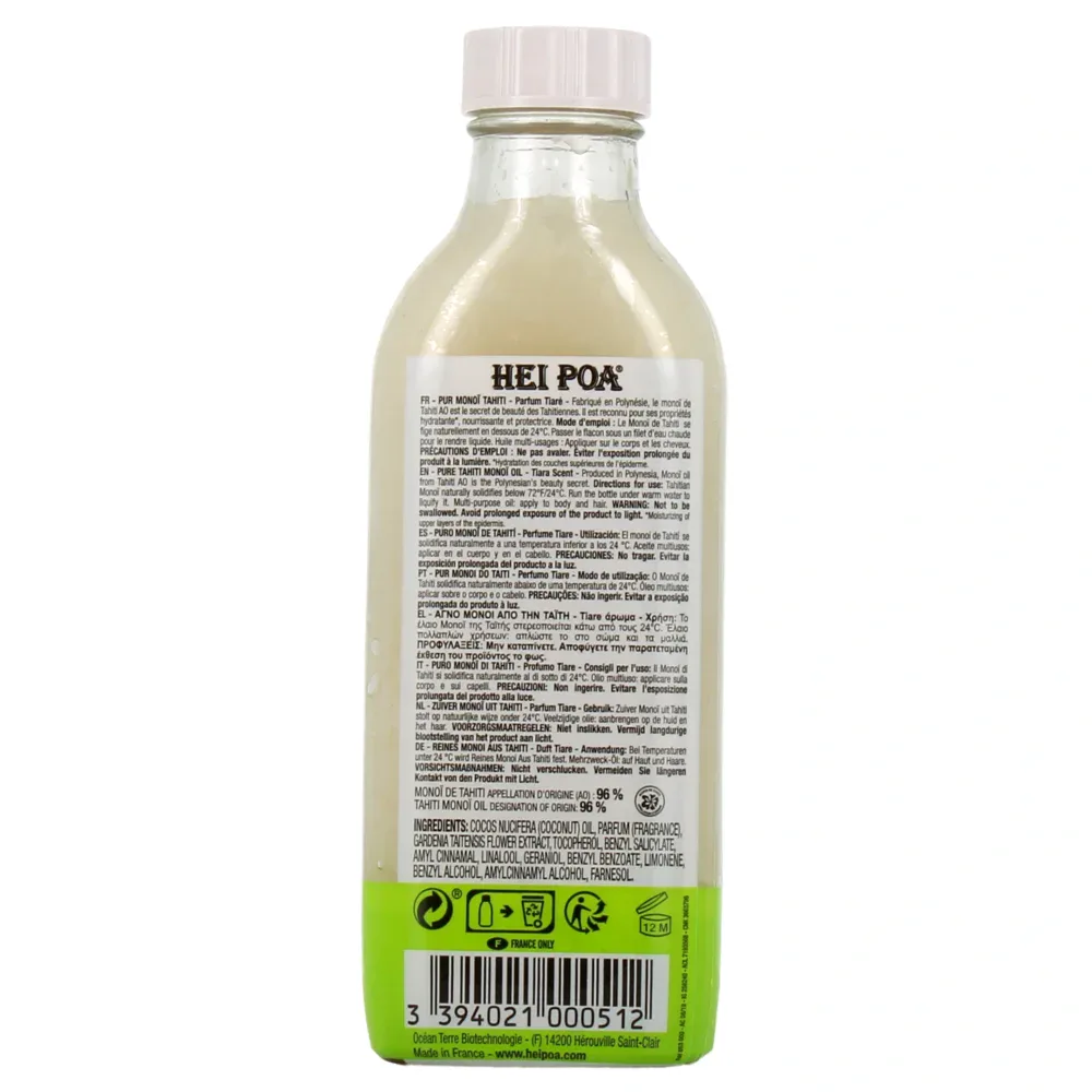 Hei poa pur monoï de tahiti tiare 100ml