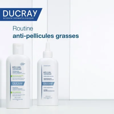 Ducray kelual squanorm shampoing traitant régulateur pellicules grasses 200ml