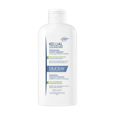 Ducray Kelual Squanorm Shampoing Traitant Régulateur Pellicules Grasses 200ml