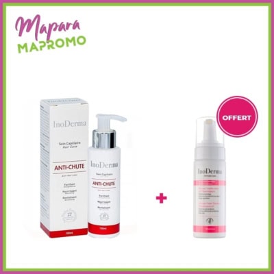 Inoderma Soin Capillaire Anti-chute 100ml + Inoderma Mousse Toilette Intime 150ml (Offerte)