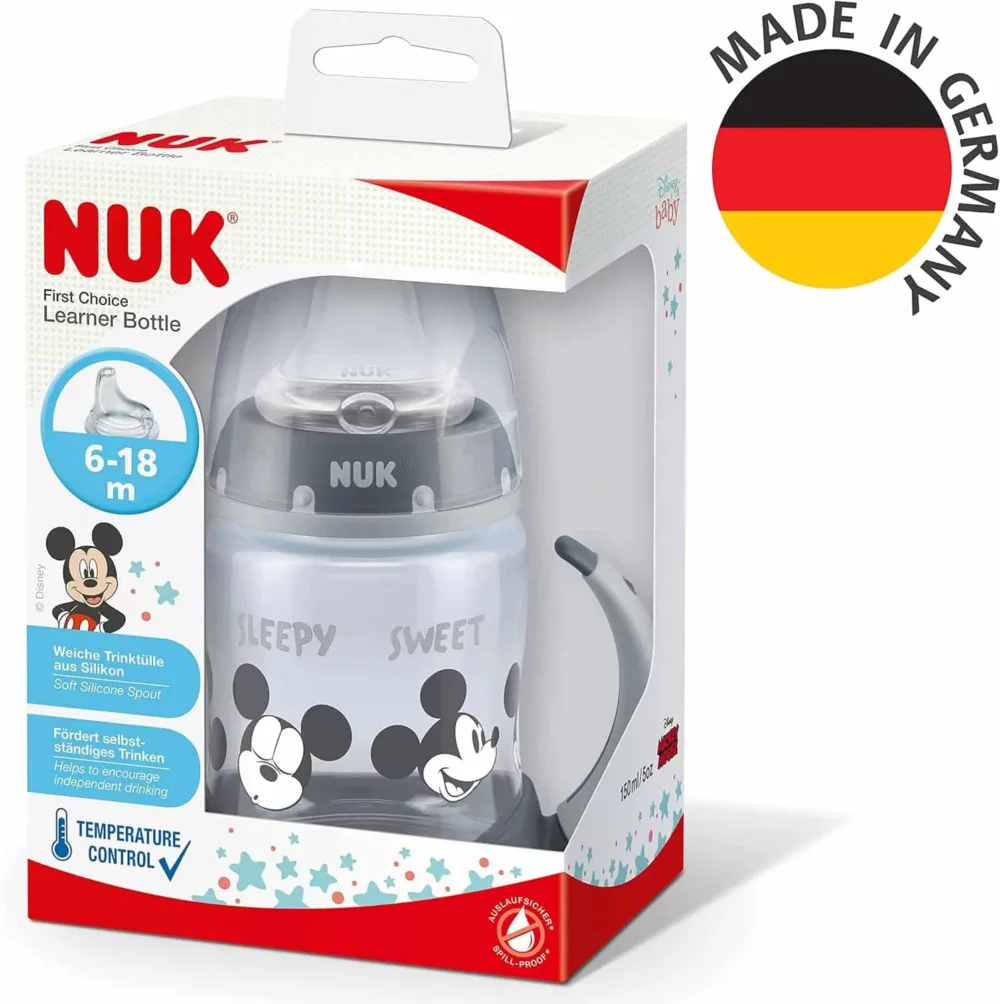Nuk first choice tasse mickey mouse gris 150ml 6-18 mois