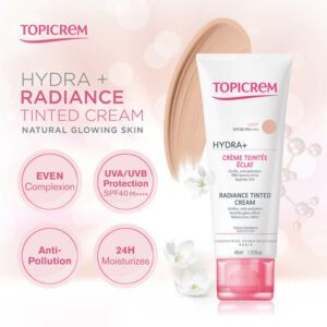 topicrem hydra radiance tinted cream spf 40 light 40ml 1 mapara