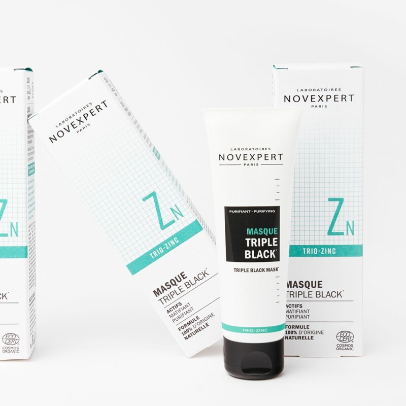 Novexpert masque triple black trio zinc 70g
