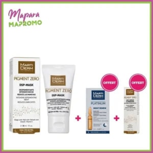 MARTIDERM PIGMENT ZERO DSP MASK 30ML+ 2 AMPOULES OFFERTS (Dsp Serum+Platinum)