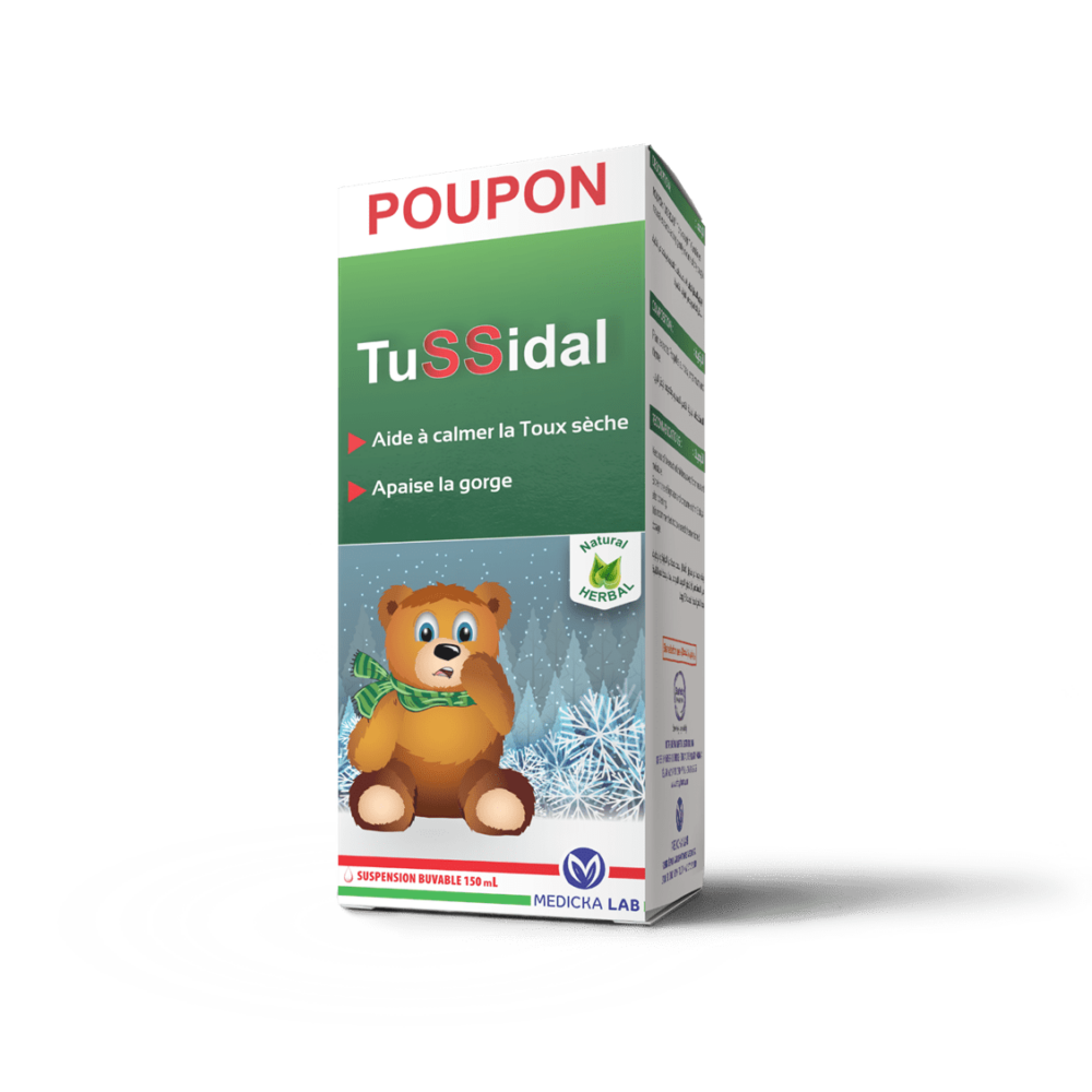 Poupon Tussidal Toux Sèche Sirop 150 ml