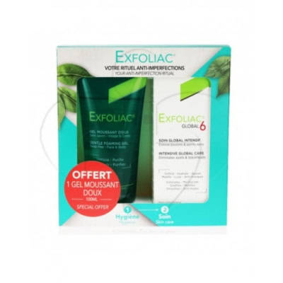 exfoliac rituel anti imperfections global 6 soin 30ml gel moussant 100ml offert 500x500