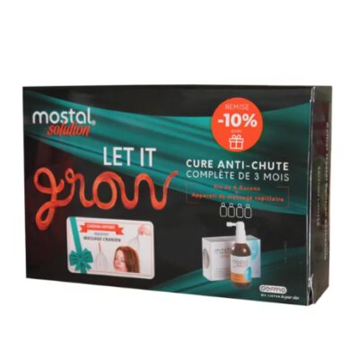 MOSTAL KIT DE 4 FLACONS SOLUTION CAPILLAIRE ANTI CHUTE 50ML*4