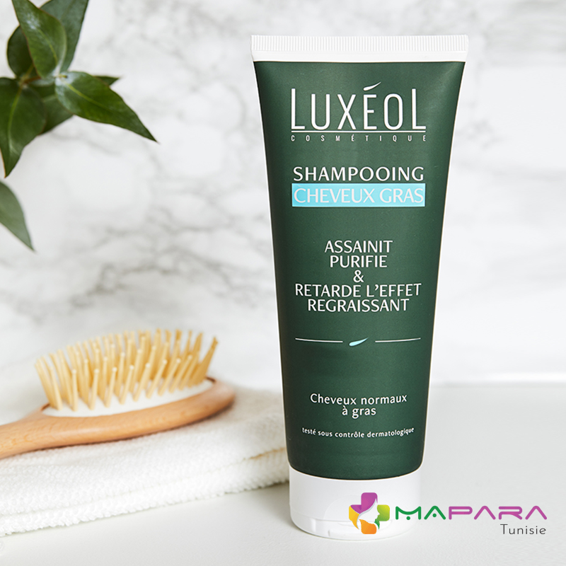 luxeol tunisie shampooing cheveux gras