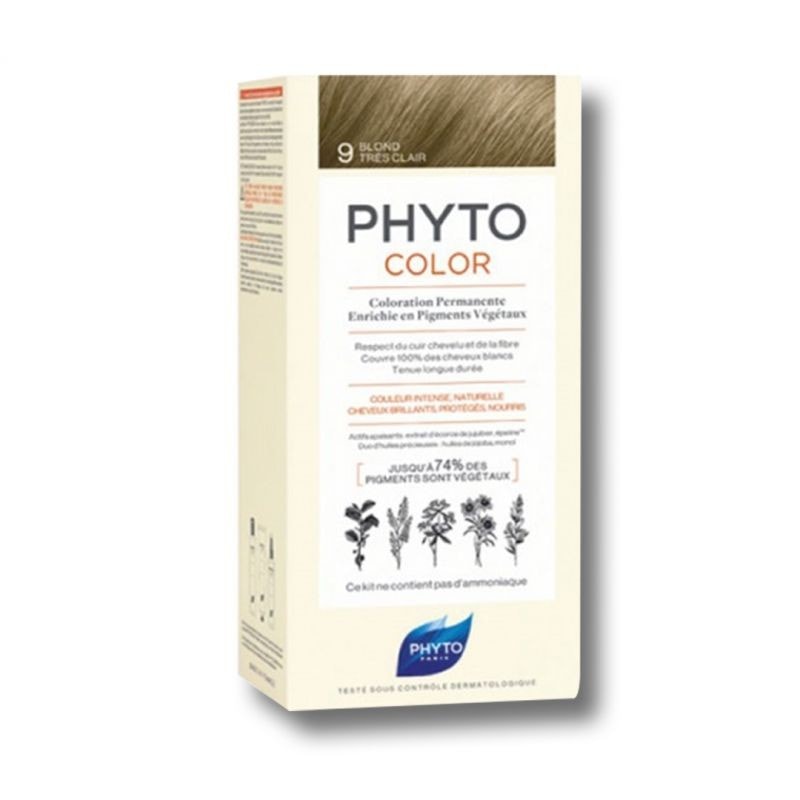 phyto phytocolor couleur soin 9d blond tres clair dore 1 kit (1)