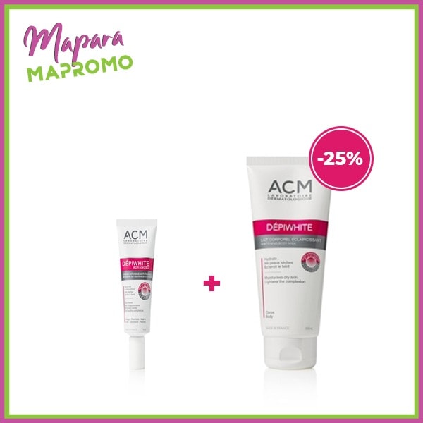 Acm dépiwhite advanced crème depigmentante 40ml + acm depiwhite lait corporel 200 ml (-25%)