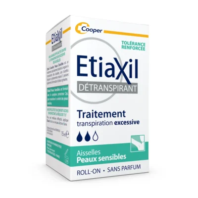 ETIAXIL Détranspirant Peaux Sensibles aisselles Roll on 15ml