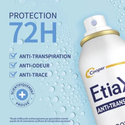 Etiaxil Anti-transpirant Aérosol Protection 72H