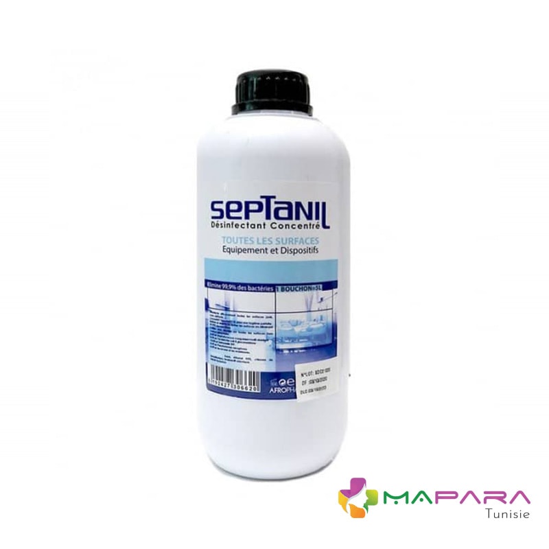 desinfectant sol et surface concentre 1 litre septanil