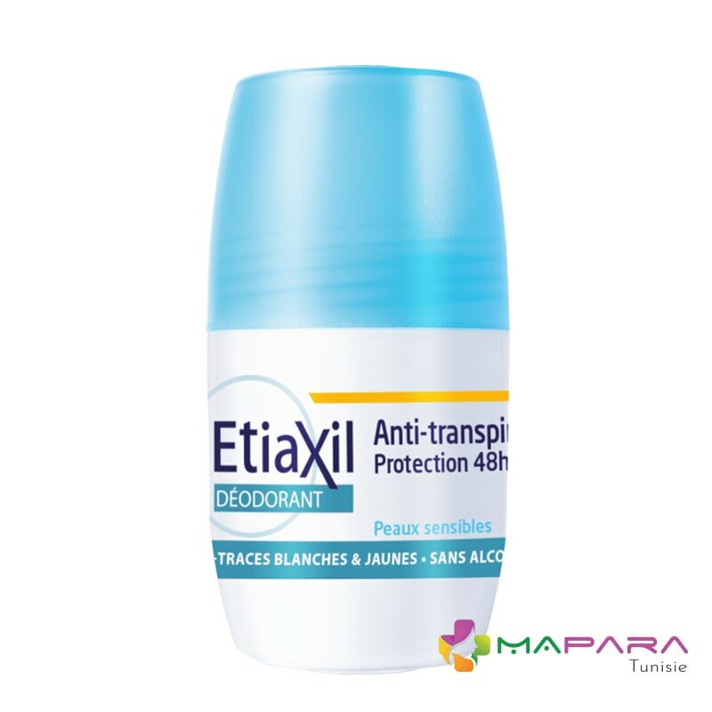etiaxil anti transpirant protection 48h roll on 50ml maparatunisie