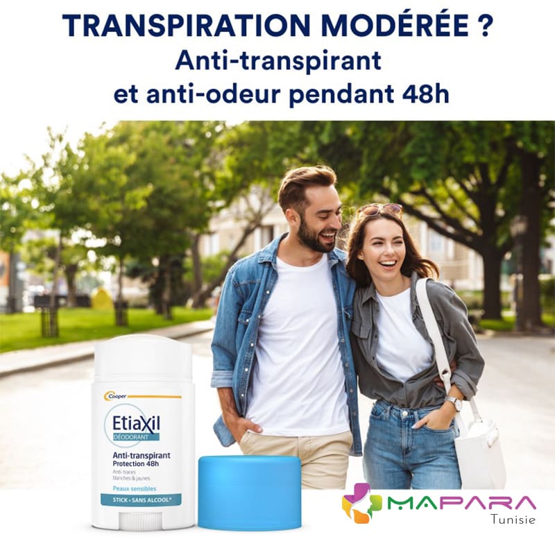 etiaxil anti transpirant protection 48h stick 40ml 2