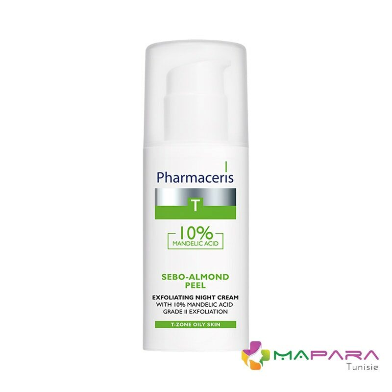 Pharmaceris t sebo almond creme de nuit exfoliante a lacide mandelique 5
