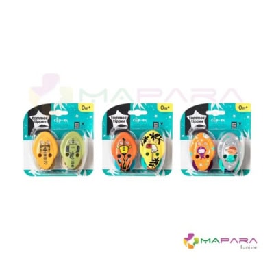 Tommee Tippee Lot de 2 attaches sucettes 0M+ X2 - MaparaTunisie