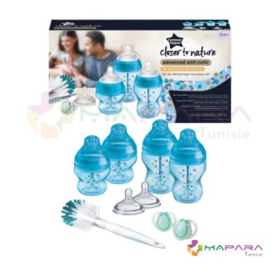 TOMMEE TIPPEE Advanced Anti-colique Kit Naissance Bleu