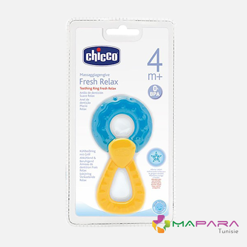 chicco anneau de dentition refrigerant fresh relax 4 mois