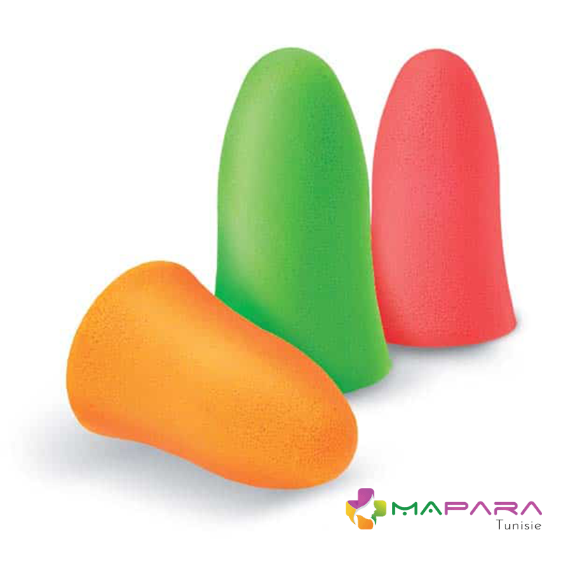 protection auditive en mousse fluo 2