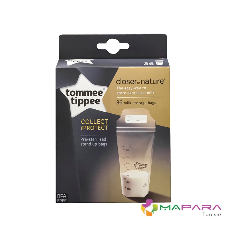 TOMMEE TIPPEE CLOSER TO NATURE SACHET CONSERVATION LAIT MATERNEL X36