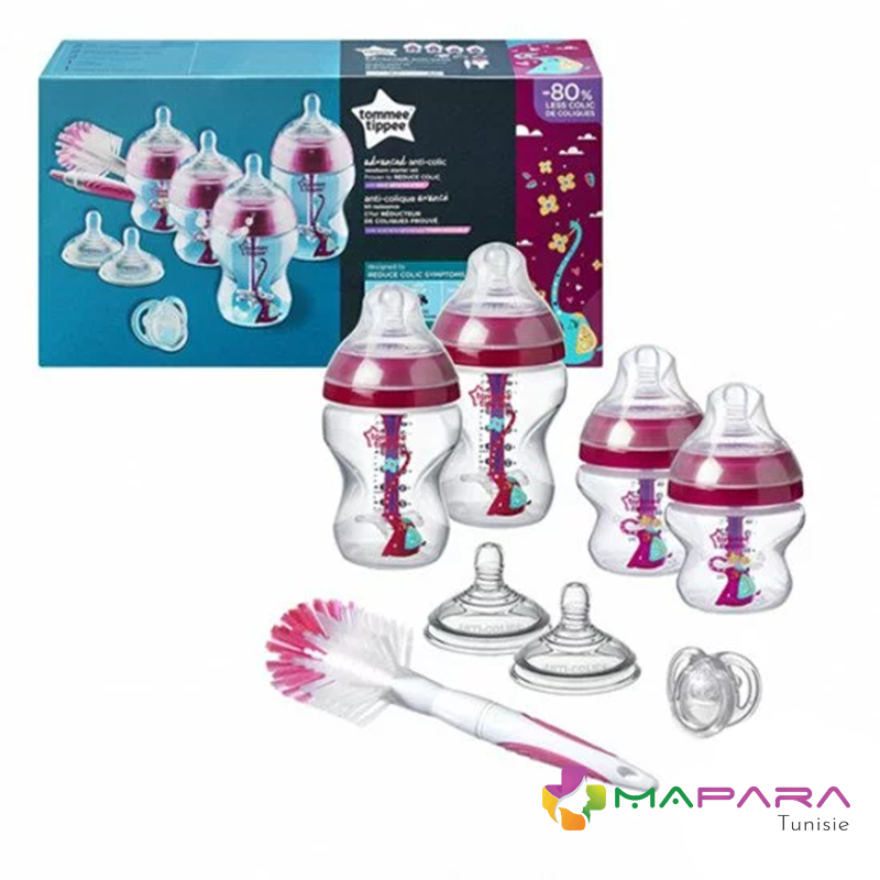 tommee tippee advanced anti colique kit naissance rose maparatunisie