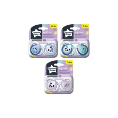 TOMMEE TIPPEE Anytime Sucette Orthodontic 0-6M X2