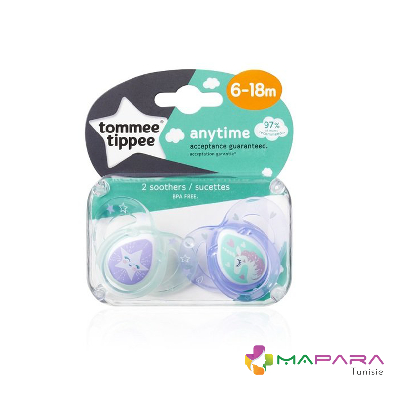 TOMMEE TIPPEE Sucette Advanced Sensitive 6-18 Mois 2 Unités