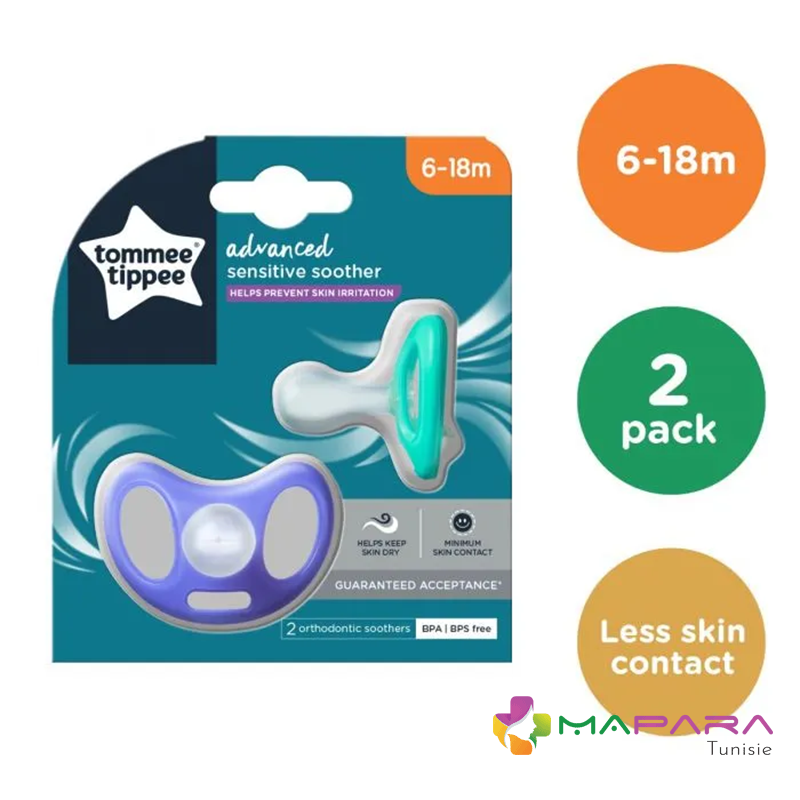 tommee tippee breast-like soother sucette 6-18m - Tunisie Para
