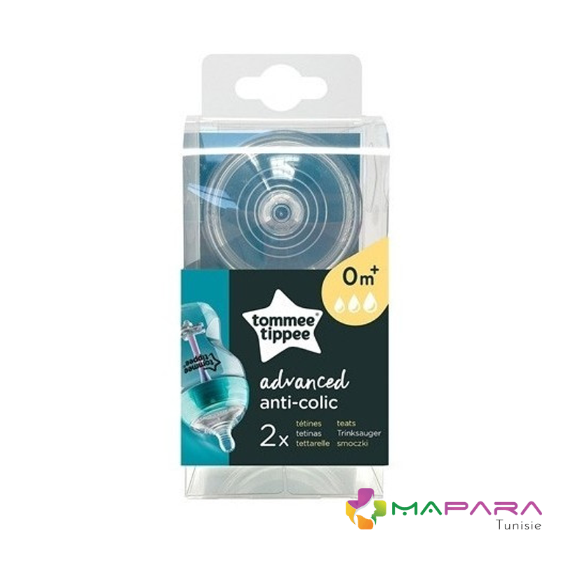 tommee tippee tetine anti colique avance debit variable x2 maparatunisie