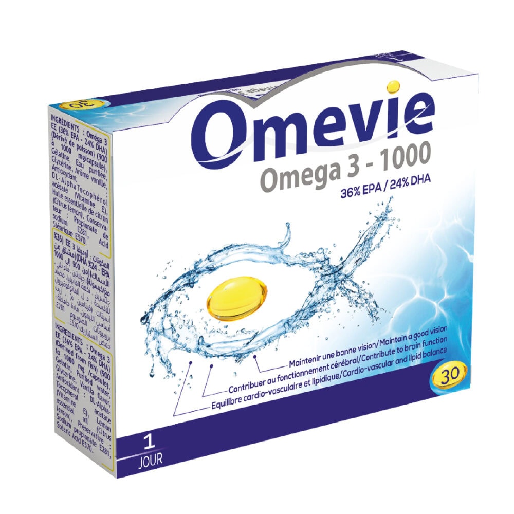 Omevie omega 3 - 1000 - 30 capsules