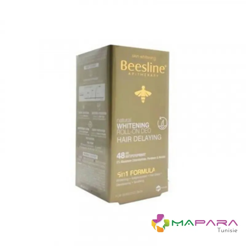 BEESLINE Roll-on Deo Eclaircissant Anti Repousse 5 En 1 50ml