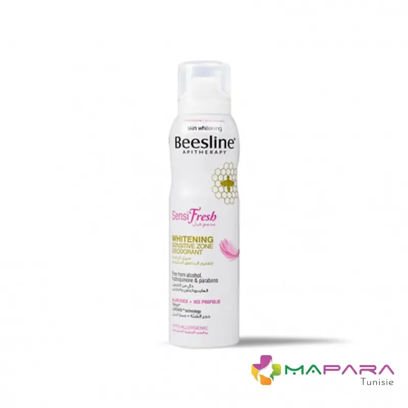 beesline sensifresh spray deodorant intime blanchissant 150ml