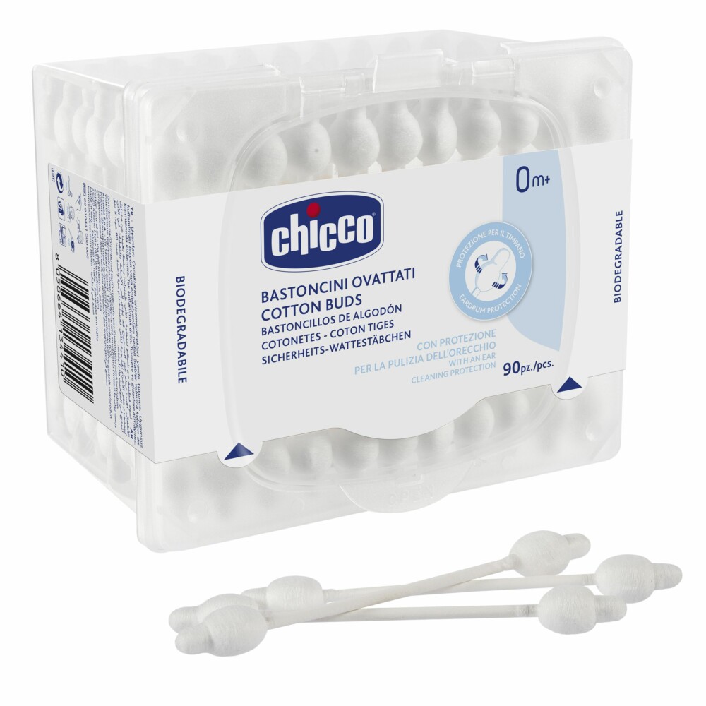 Chicco batonnets coton 90 pièces 0m+