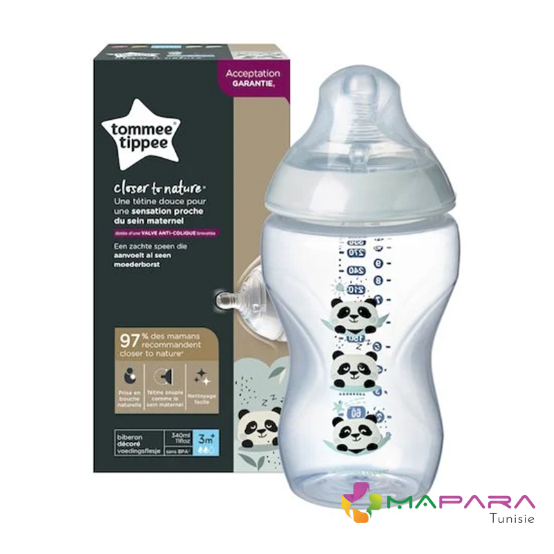 Biberon verre Closer to Nature 150 ml Tommee Tippee - BamBinou