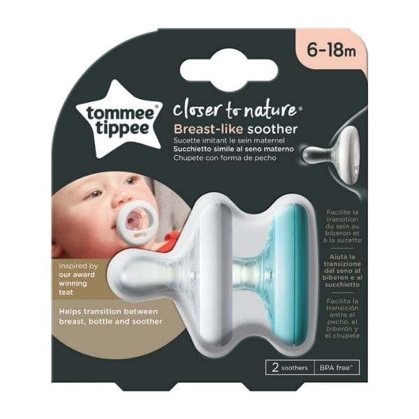TOMMEE TIPPEE Closer To Nature 2 Sucette Breast-like 6-18m maparatunise