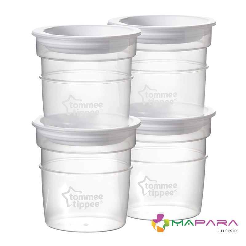 Tommee Tippee Pots de conservation x 4 - MaPara Tunisie