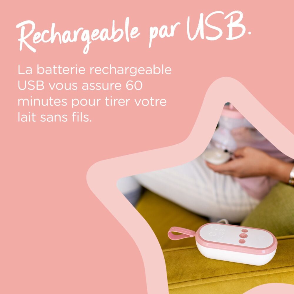 Tommee tippee tire lait électrique très silencieux avec modes de tirages et massages