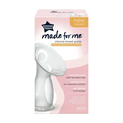 Tommee Tippee Tire-Lait Nomade en Silicone Transparent