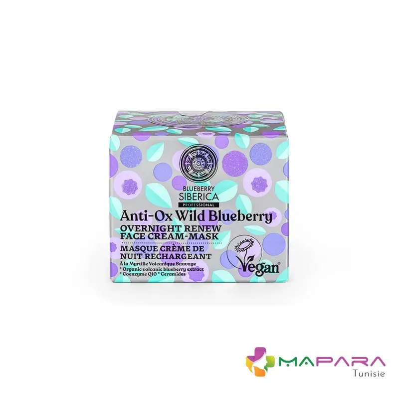 natura siberica blueberry siberica masque creme de nuitrechargeant 50 ml creme nuit 50ml