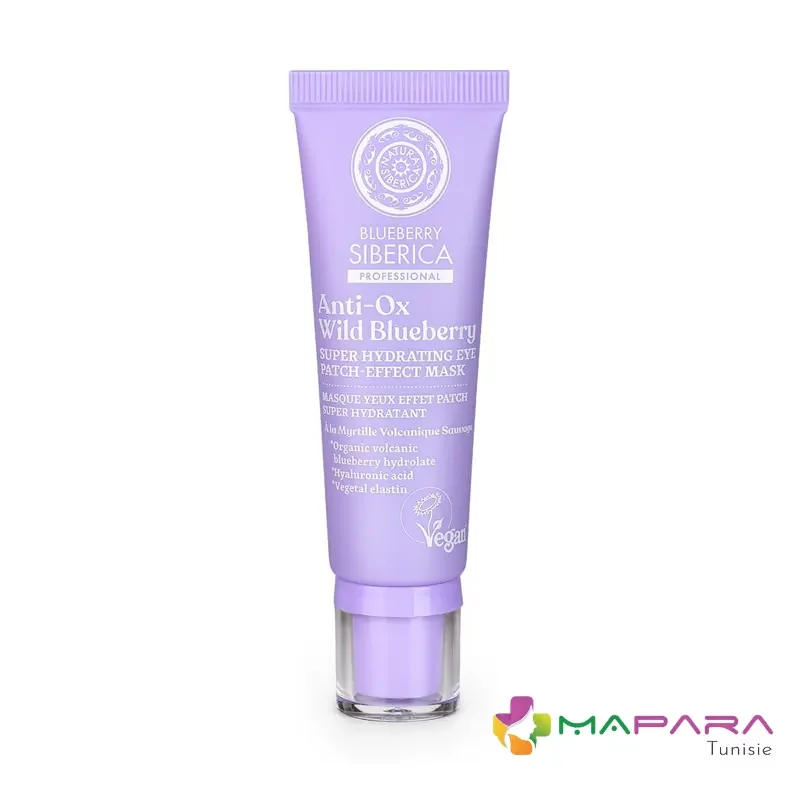natura siberica blueberry siberica masque yeux effet patch super hydratant 30 ml masque yeux 30ml